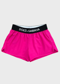 Розовые шорты Dolce&Gabbana для девочек, фото